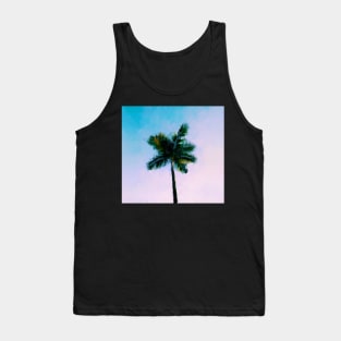 One green palm tree Tank Top